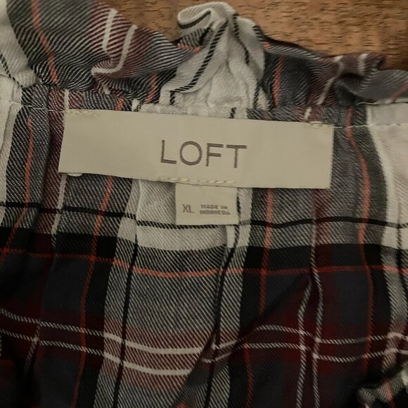 Plaid Ruffled Blouse - Picture 2 of 6